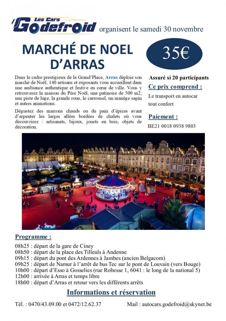 Affiche marche de noel arras 30 novembre