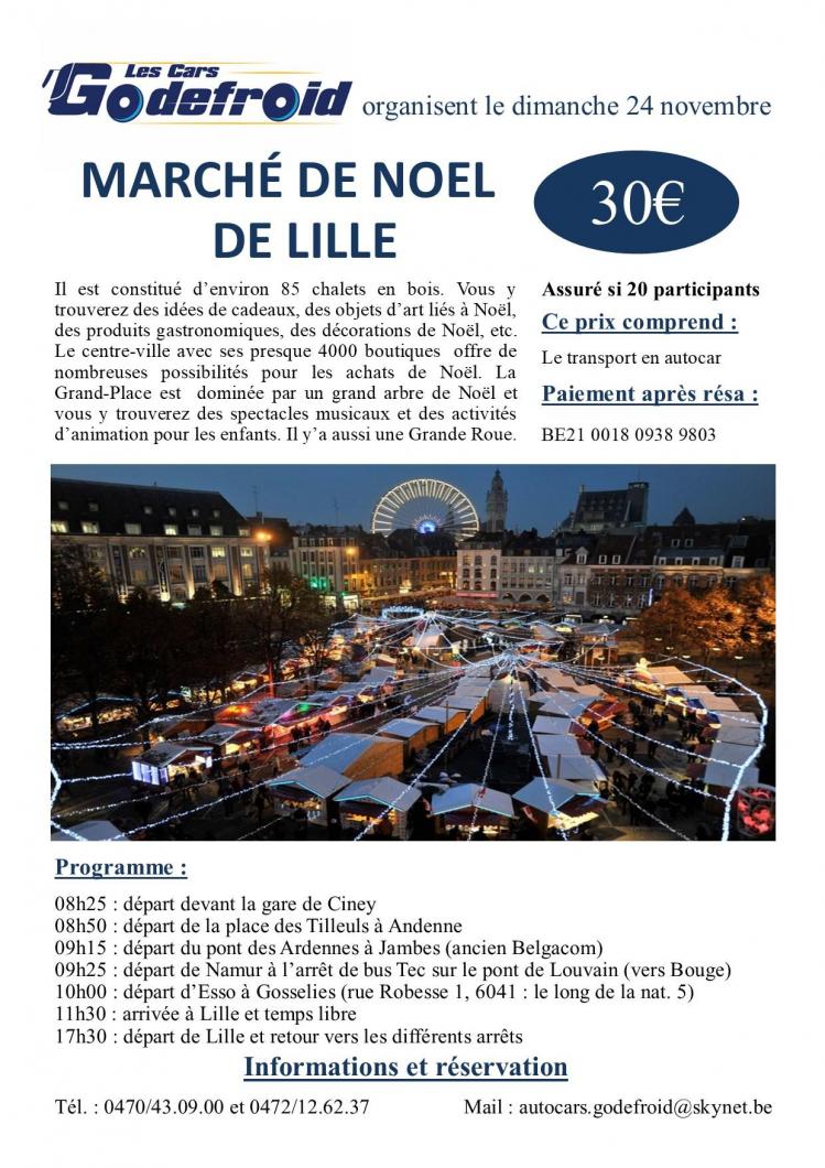 Affiche marche de noel lille 24 novembre