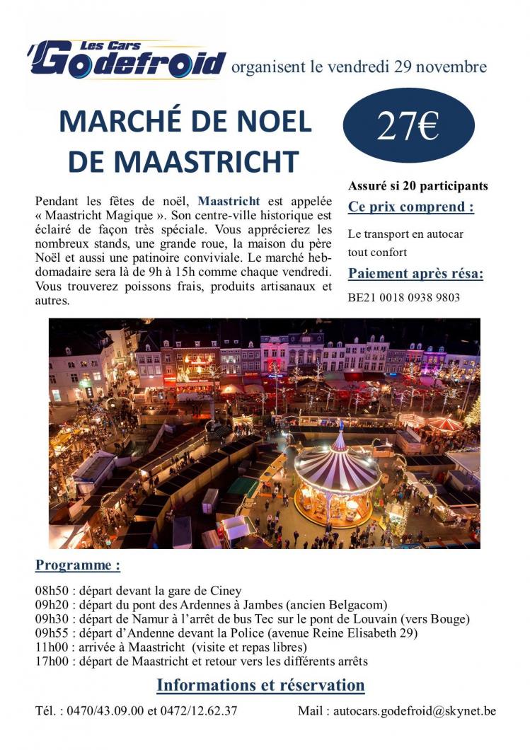 Affiche marche de noel maastricht 29 novembre