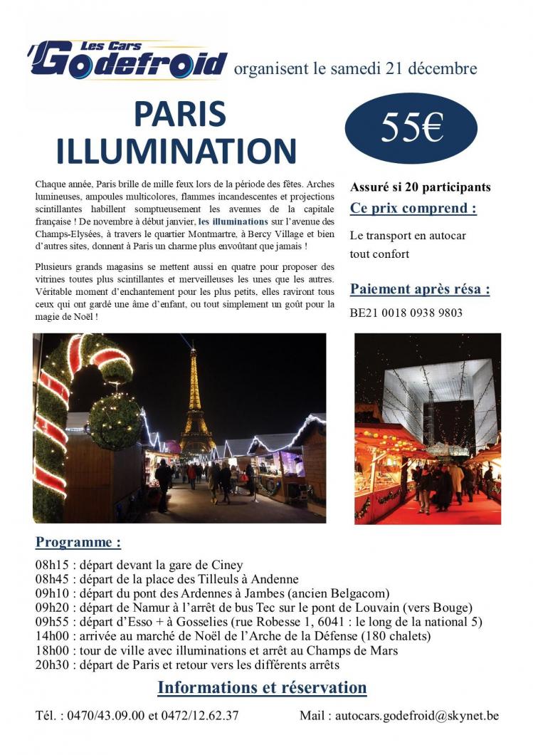 Affiche paris illumination 21 decembre 1