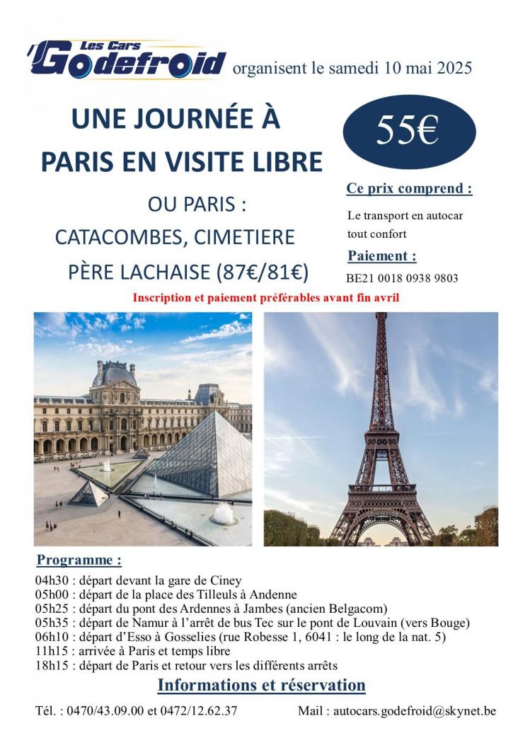 Affiche paris visite libre 10 mai 2025