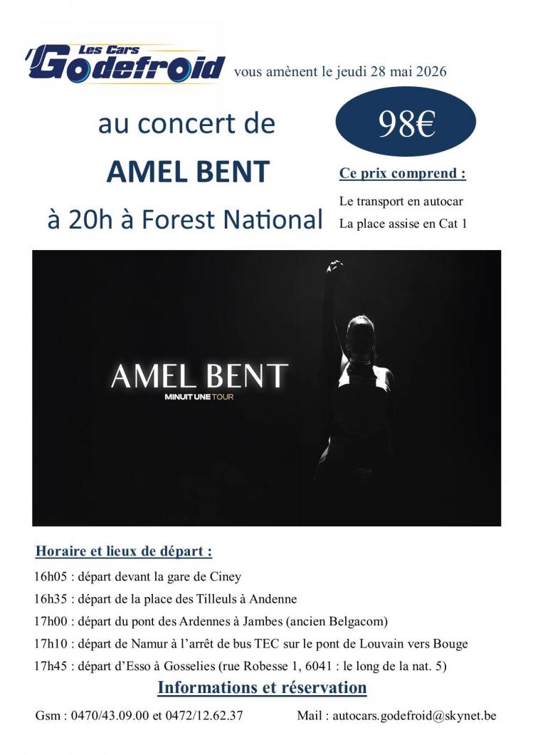 Amel bent concert 28 mai 2026