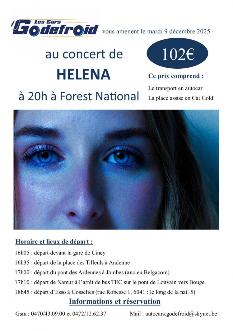 Helena concert 9 decembre 2025