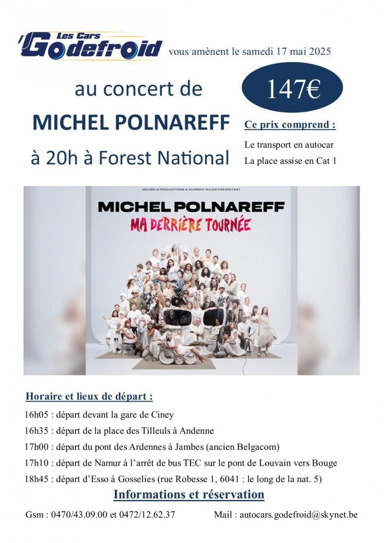 Polnareff concert 17 mai 2026